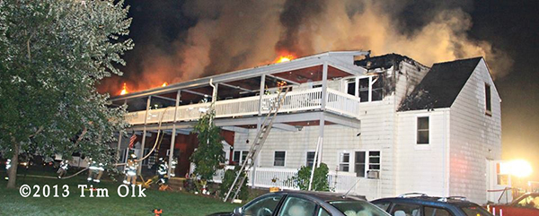 Salem Fire Department 5-alarm apartment building fire