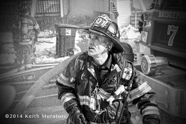 dramatic photo of a fireman