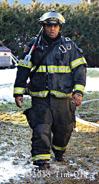fireman after fighting fire