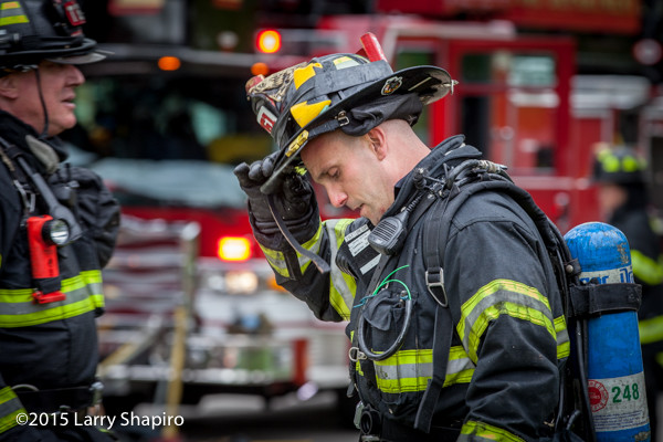 Fireman after battling a fire ©2015 Larry Shapiro