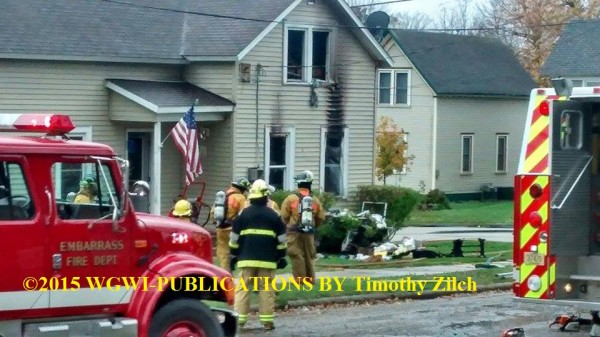 house fire scene