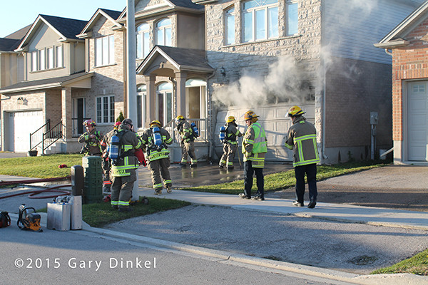 garage fire in Kitchener Ontario Canada