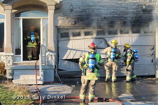 garage fire in Kitchener Ontario Canada