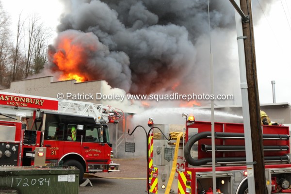 huge fire in Glastonbury CT