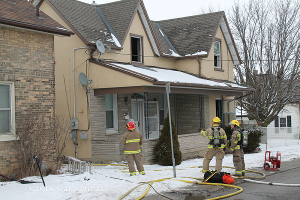 Elmira Ontario house fire scene