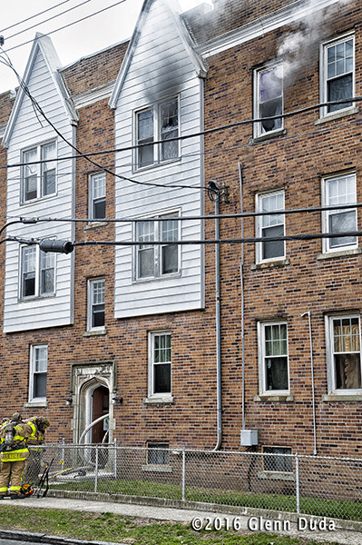 fire in a 3rd floor apartment