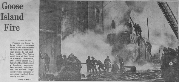 4-11 alarm fire in Chicago 4-14-70