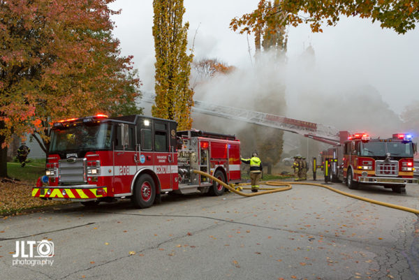 Geneva FD fire engine at scene