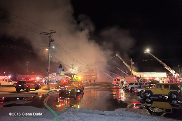 multiple master streams at warehouse fire