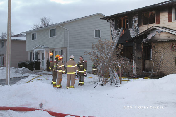 house fire aftermath in Elmira Ontario