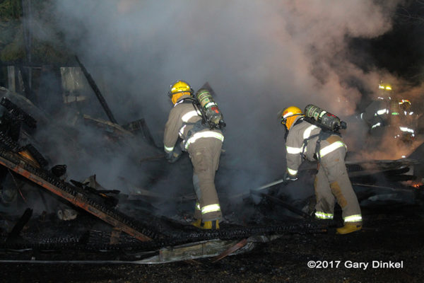 shed fire in Canada