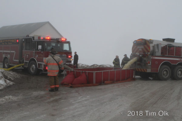 rural water supply at fire scene