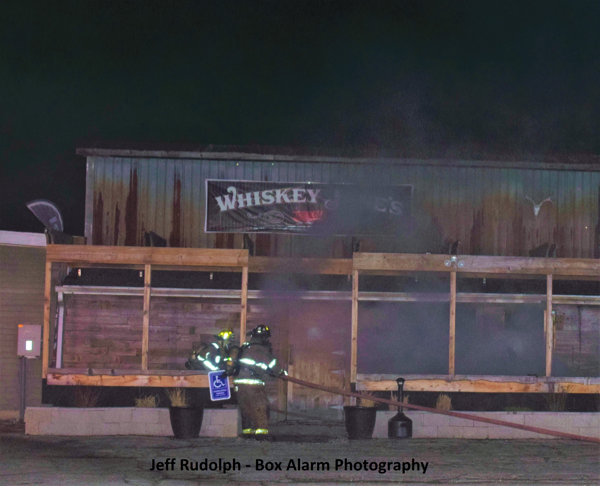 fire at Whiskey Janes Bar
