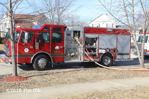 Zion Fire Department fire engine