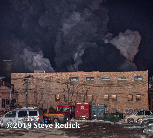 warehouse fire in Chicago