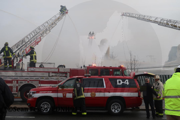 9+ Alarm Fire Destroys Boston Casket Company