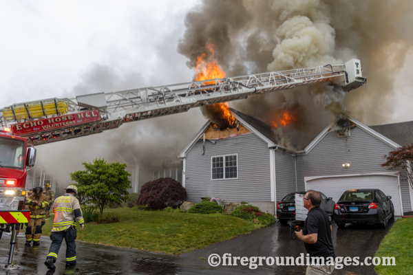 fire guts a house in Shelton CT